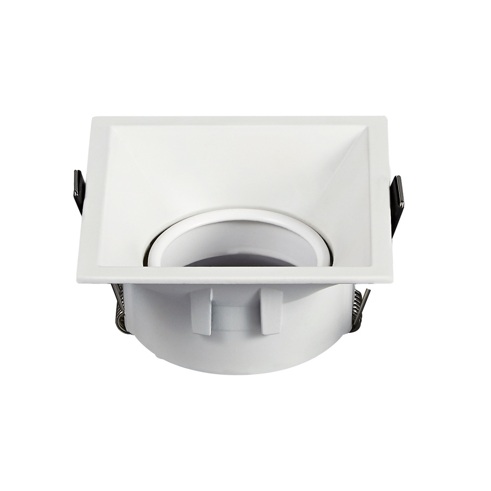 Factory Price Square Recessed Ceiling Gu10 Mr16 Bulb Round Fixed Fixture Downlight Fixture