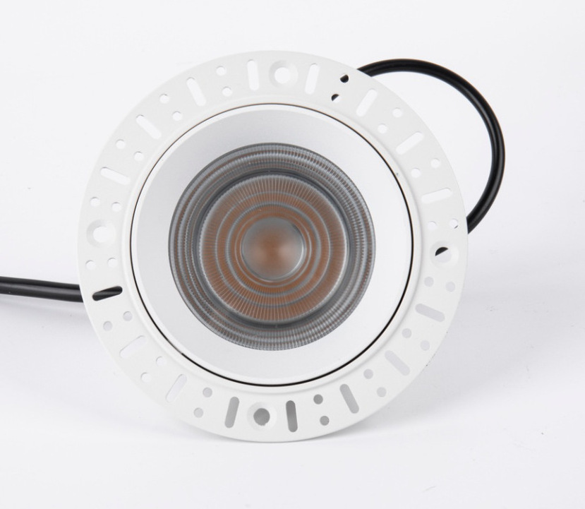 White frame down light IP65 waterproof light Outdoor lighting COB 12w led downlight for bathroom