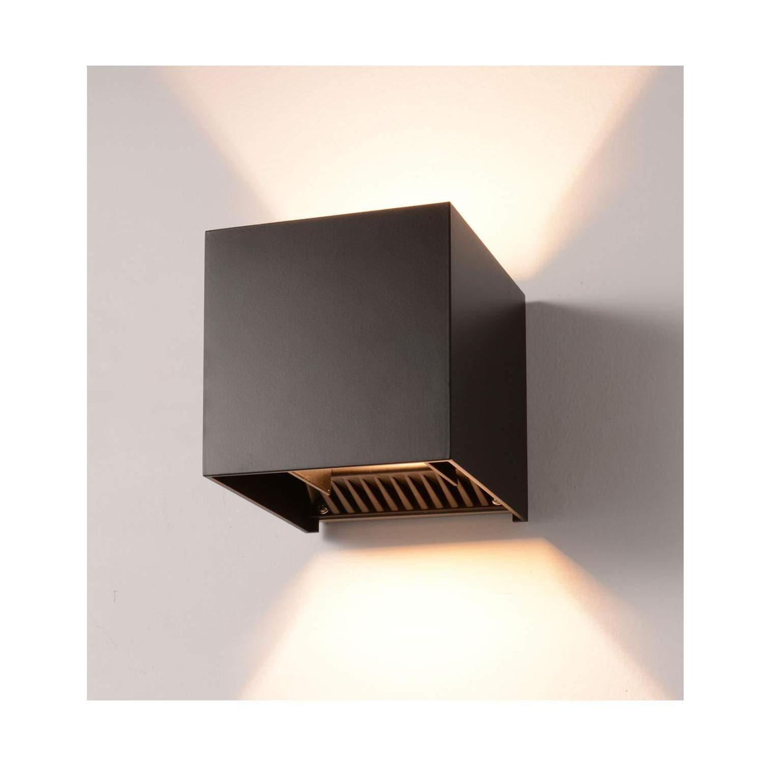 Modern minimalist 6w indoor and outdoor surface mount aluminum decorative LED wall light fixture