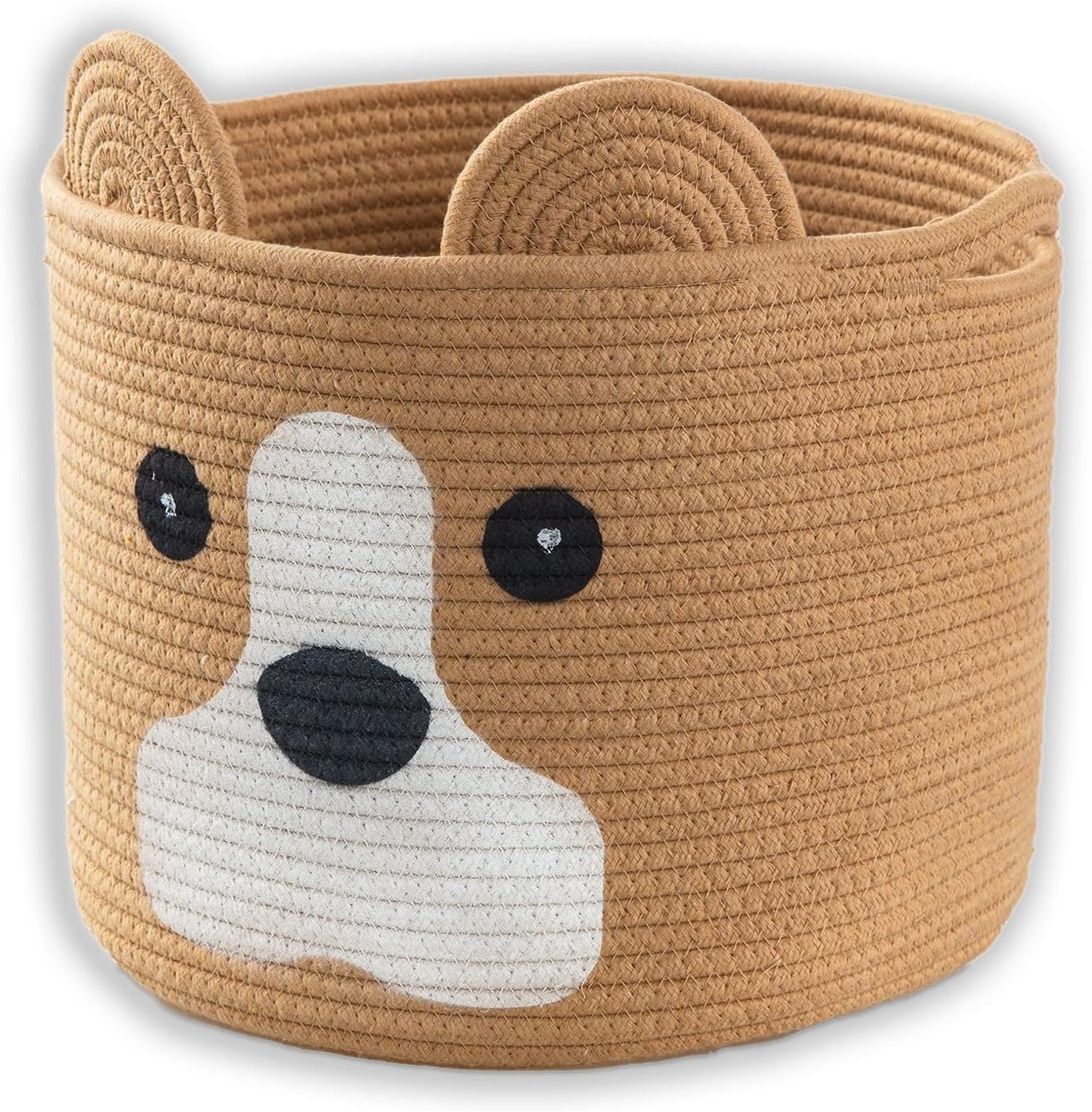 Wholesales Pet Dog Toy Woven Cotton Rope Animal Storage Basket Bin for Kids Baby Toys Basket Gifts for Dog Lovers baskets