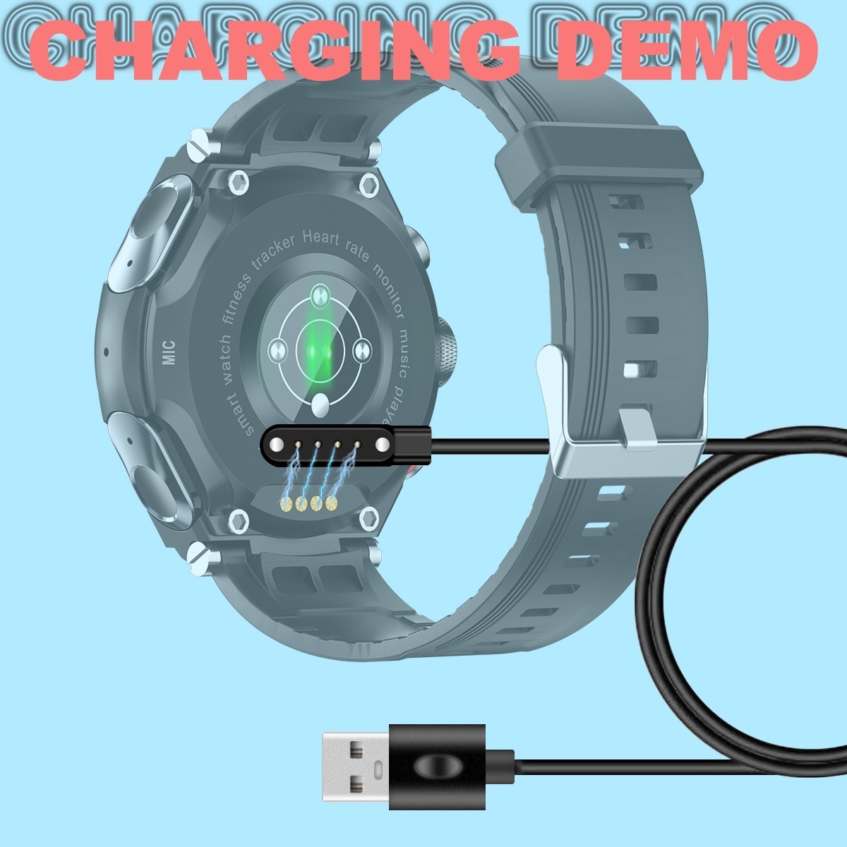 T92 Smart Watch Bracelet Magnetic Attraction Charger Adapter Cable Length 63cm Charging Cable For SmartWatch