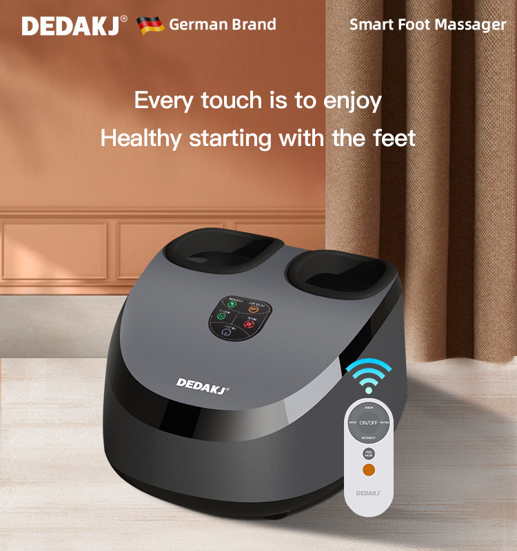 Remote Control Chinese Air Pressure Electric Tens Shiatsu Foot Massager with Roller