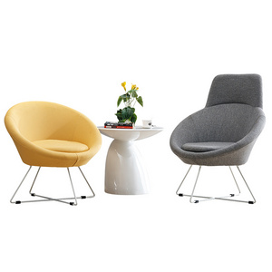 Nordic fashionable Half circle chair Living Room Leisure Chair Use Coffee Shop High Quality lounge chair