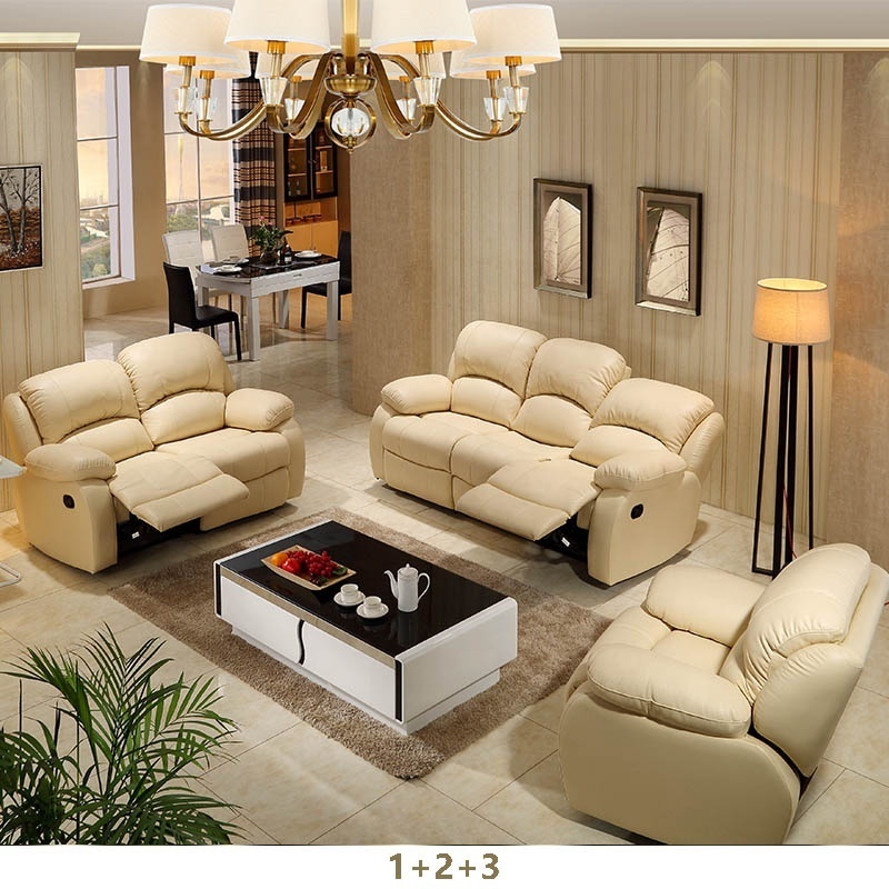 American italy style recliner sofa chair wholesale sofa set 7 seater living room furniture manual/electic recliner chair