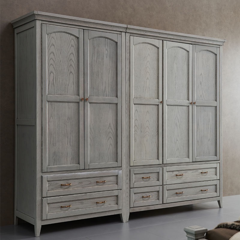 British style Armoire 2/3/5 door Wardrobe Clothes Closet Old craft Bedroom Cabinet bedroom wardrobe furniture sets general use