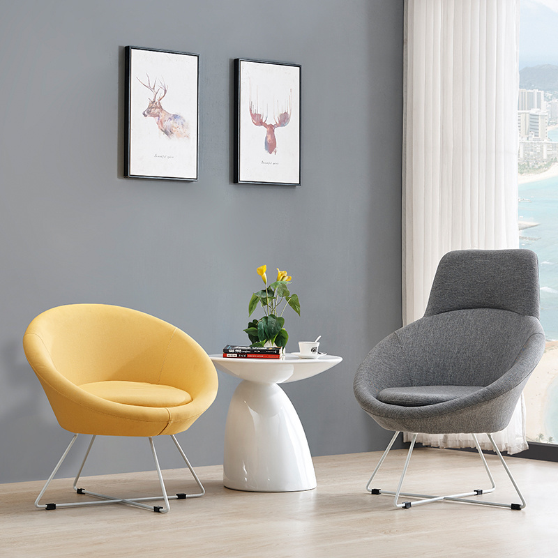 Nordic fashionable Half circle chair Living Room Leisure Chair Use Coffee Shop High Quality lounge chair