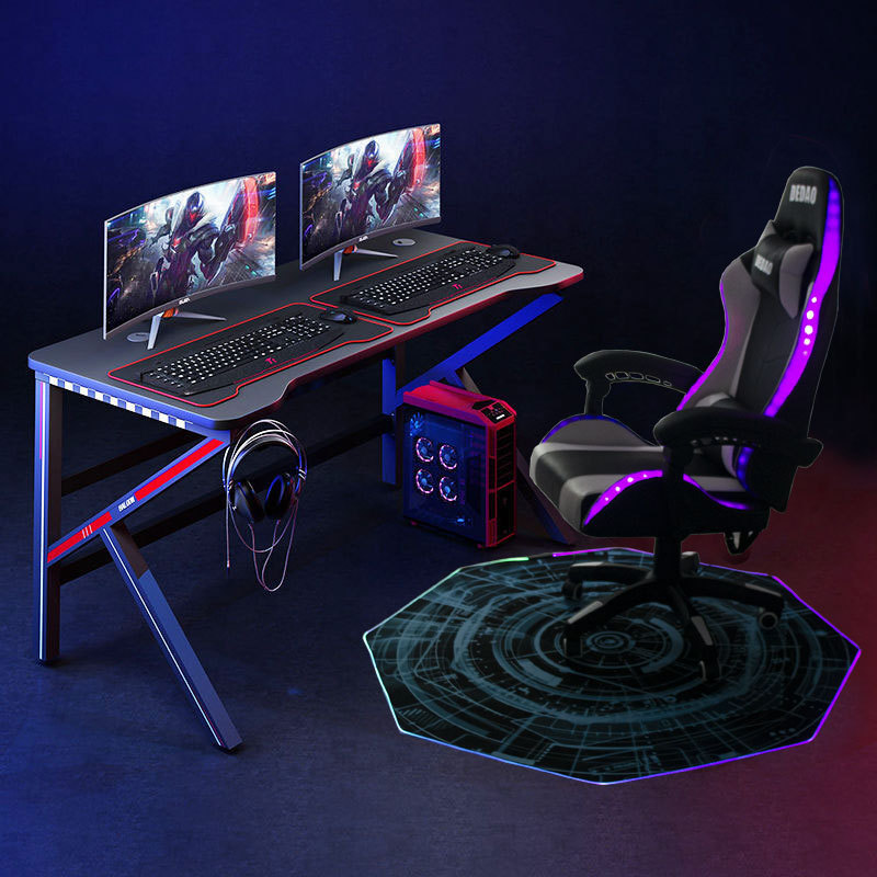 LED Gaming Chair Mat for Hardwood Floor - 47