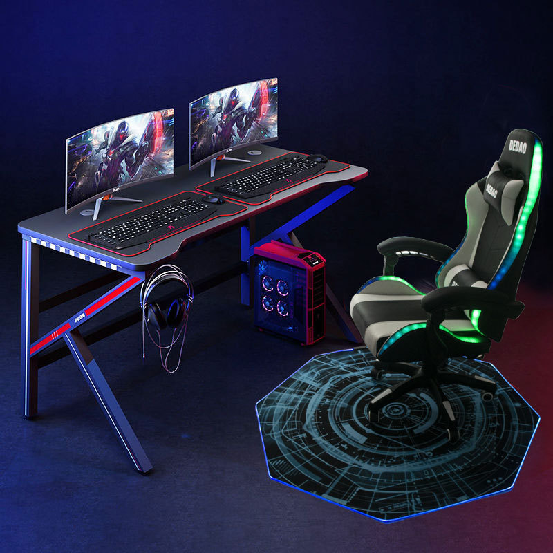 LED Gaming Chair Mat for Hardwood Floor - 47