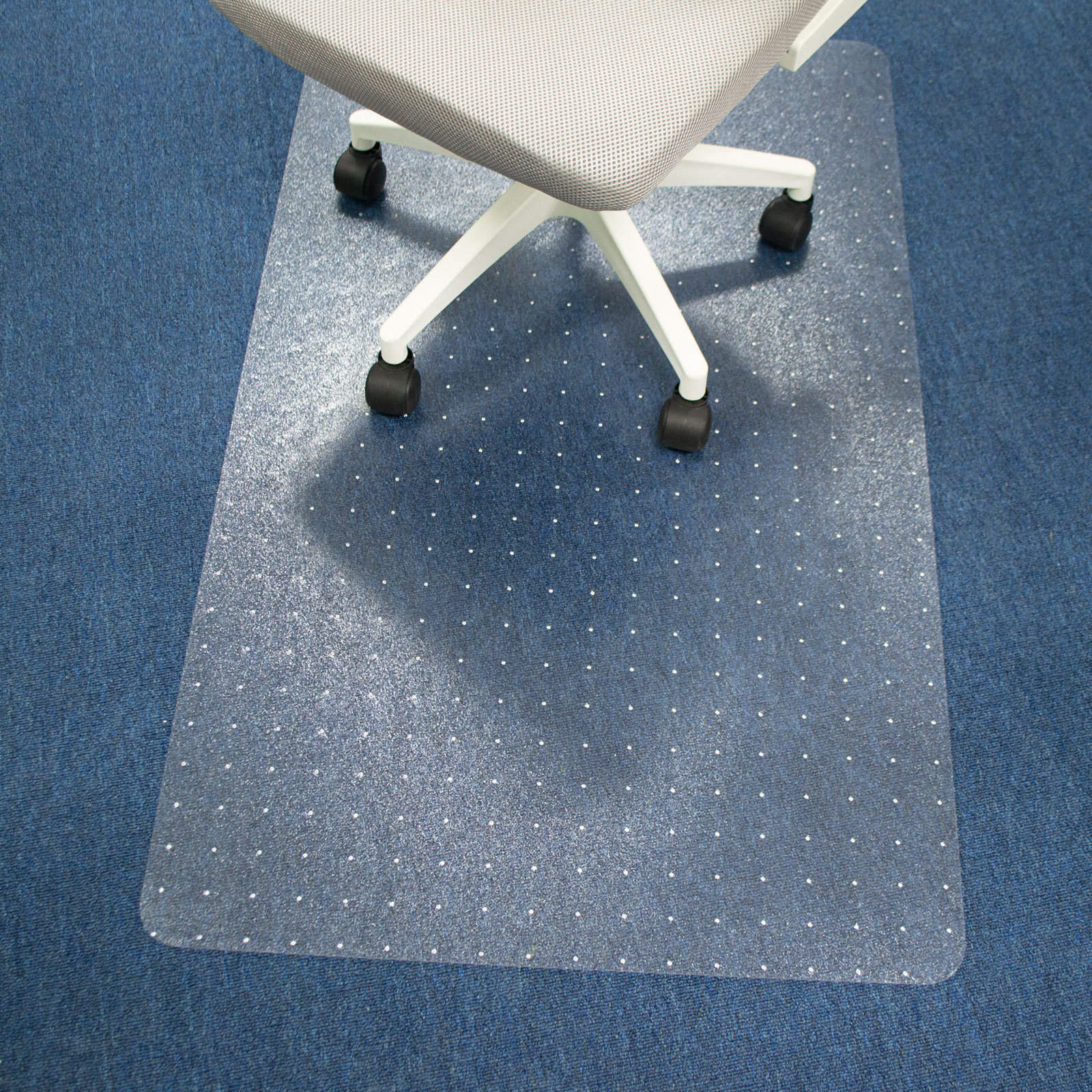 Clear Computer Desk Chair Mat for Low Pile Carpeted Floors PC Floor Protector Mat for Office