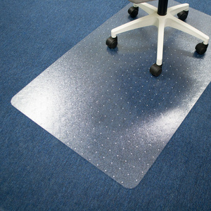 Clear Computer Desk Chair Mat for Low Pile Carpeted Floors PC Floor Protector Mat for Office