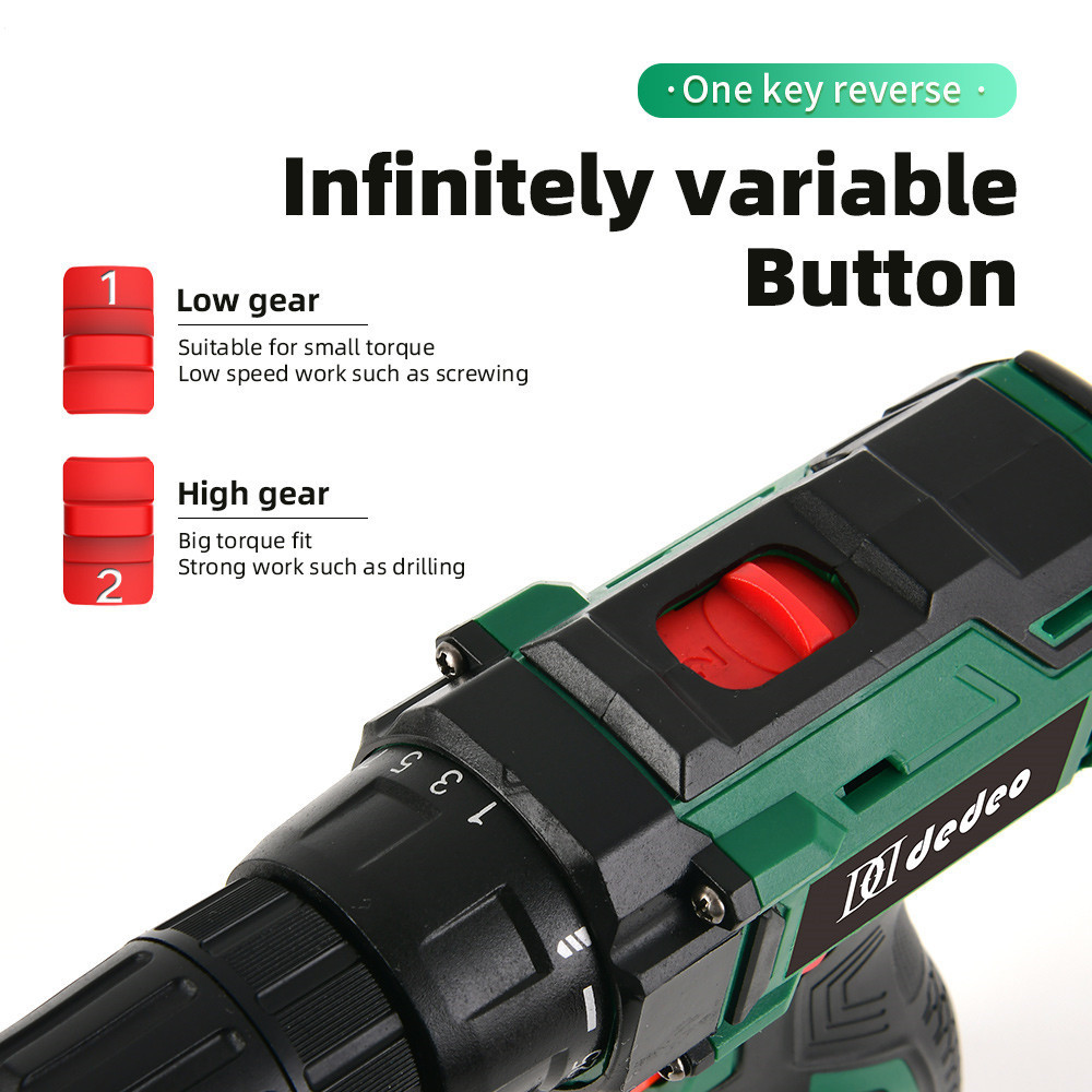 Electric Cordless Drill Variable Speed Mini Power Drill Tools Wireless Screwdriver Wholesale Professional 24V Battery Accepted