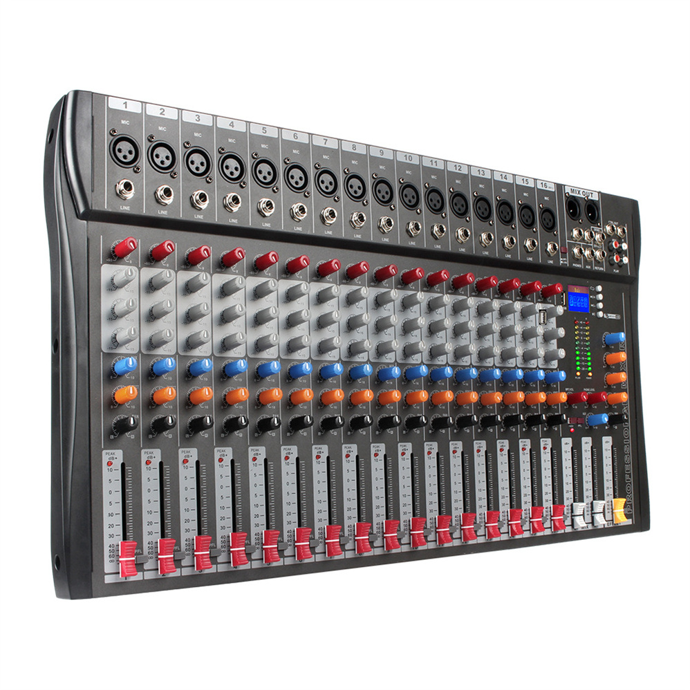 XY good Price High Quality Power Soundcraft16-Channel Audio Mixer Amplifier DJ music production outdoor performance audio