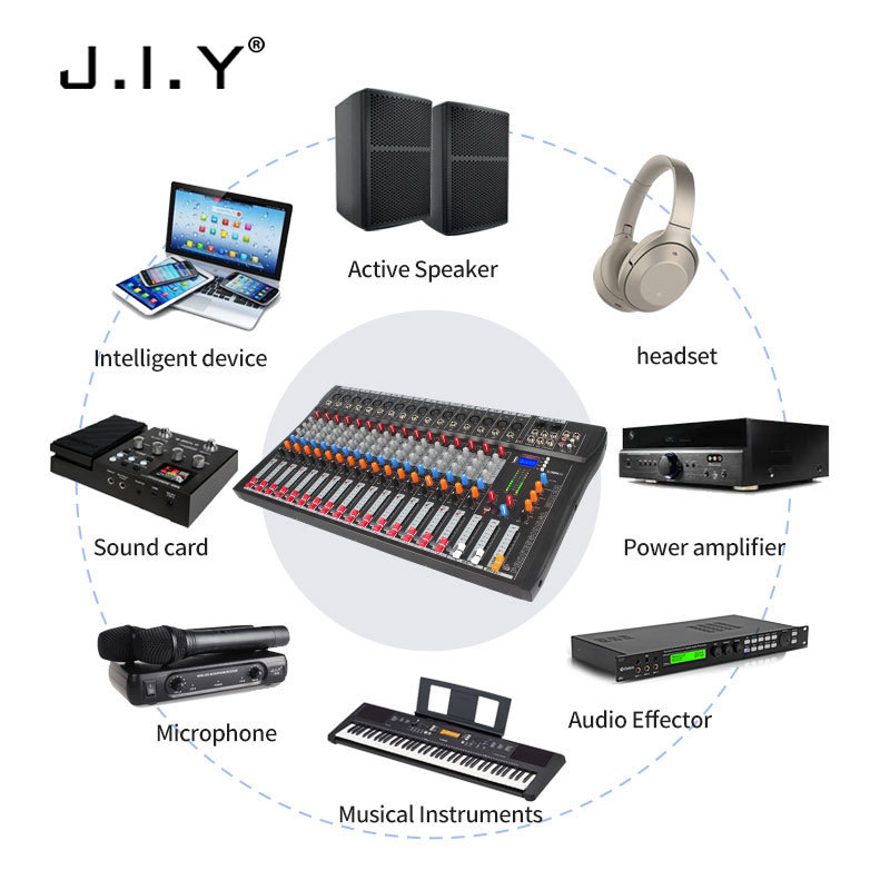 XY good Price High Quality Power Soundcraft16-Channel Audio Mixer Amplifier DJ music production outdoor performance audio