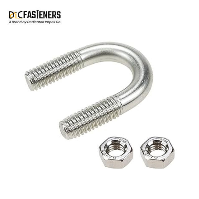 M4 M5 M6 SS 304 316 Stainless Steel High Precision DIN 3570 U Bolt