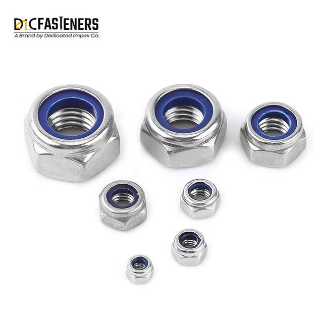 M5 M6 M8 M12 Carbon Steel Self Locking Nuts for Sale