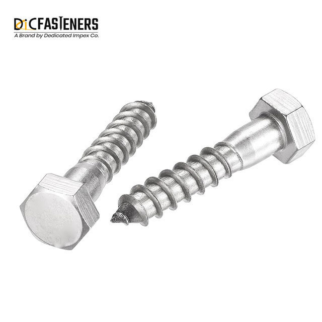 Galvanized Hex Head wood Lag screws Heat treated Diameter 7/8