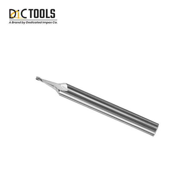 OEM High Precision HSS Micro End Mills With 1/8 inches or upto 3mm Shank Diameter With PVD Coating