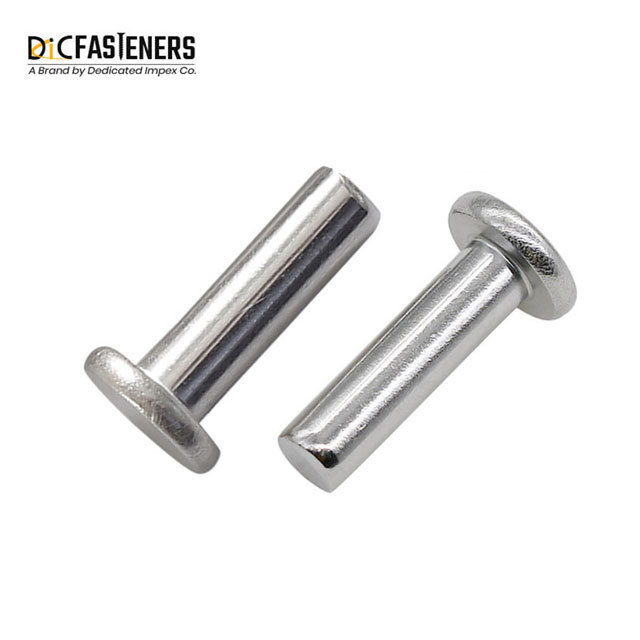 Buy High Grade Stainless Steel Round Head Semi-Tubular Rivets DIN 7338  Hollow Rivets at Factory price