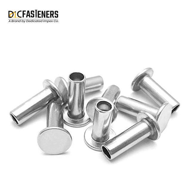 Buy High Grade Stainless Steel Round Head Semi-Tubular Rivets DIN 7338  Hollow Rivets at Factory price