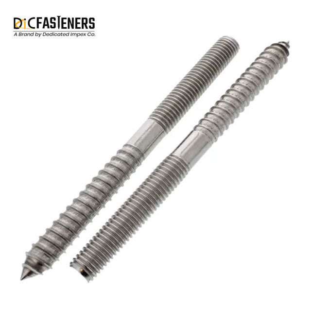 : Double-Sided Wood Threaded Dowel Screw Hanger Bolts Zinc Finish with M30 M52 Thread Sizes Available in Various Lengths 12mm