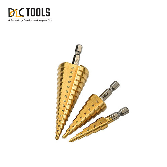 OEM M2 to M42 High Speed Steel Step Drill Bits For Metal Drilling