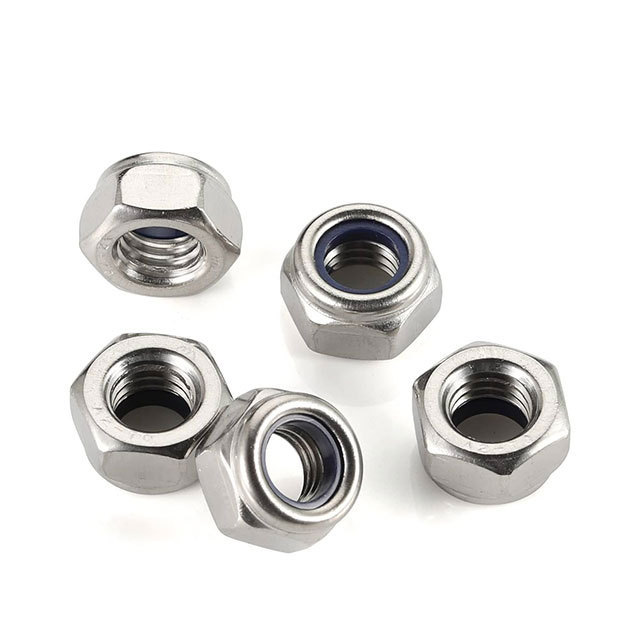 M5 M6 M8 M12 Carbon Steel Self Locking Nuts for Sale