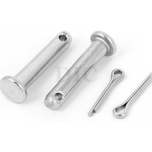 3/16" 5/16" 3/4" Polishing Flat Head Stainless Steel Grooved Clevis Pins