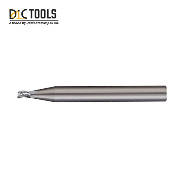 OEM High Precision HSS Micro End Mills With 1/8 inches or upto 3mm Shank Diameter With PVD Coating