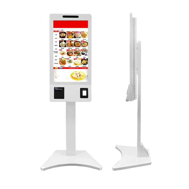 Fast Food Restaurant Prepaid Cashless Smart Touch Screen Self Service Ordering Payment Kiosk/Check in Kiosk for Sale