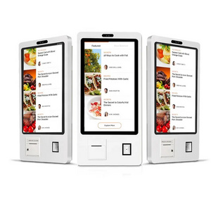 Fast Food Restaurant Prepaid Cashless Smart Touch Screen Self Service Ordering Payment Kiosk/Check in Kiosk for Sale