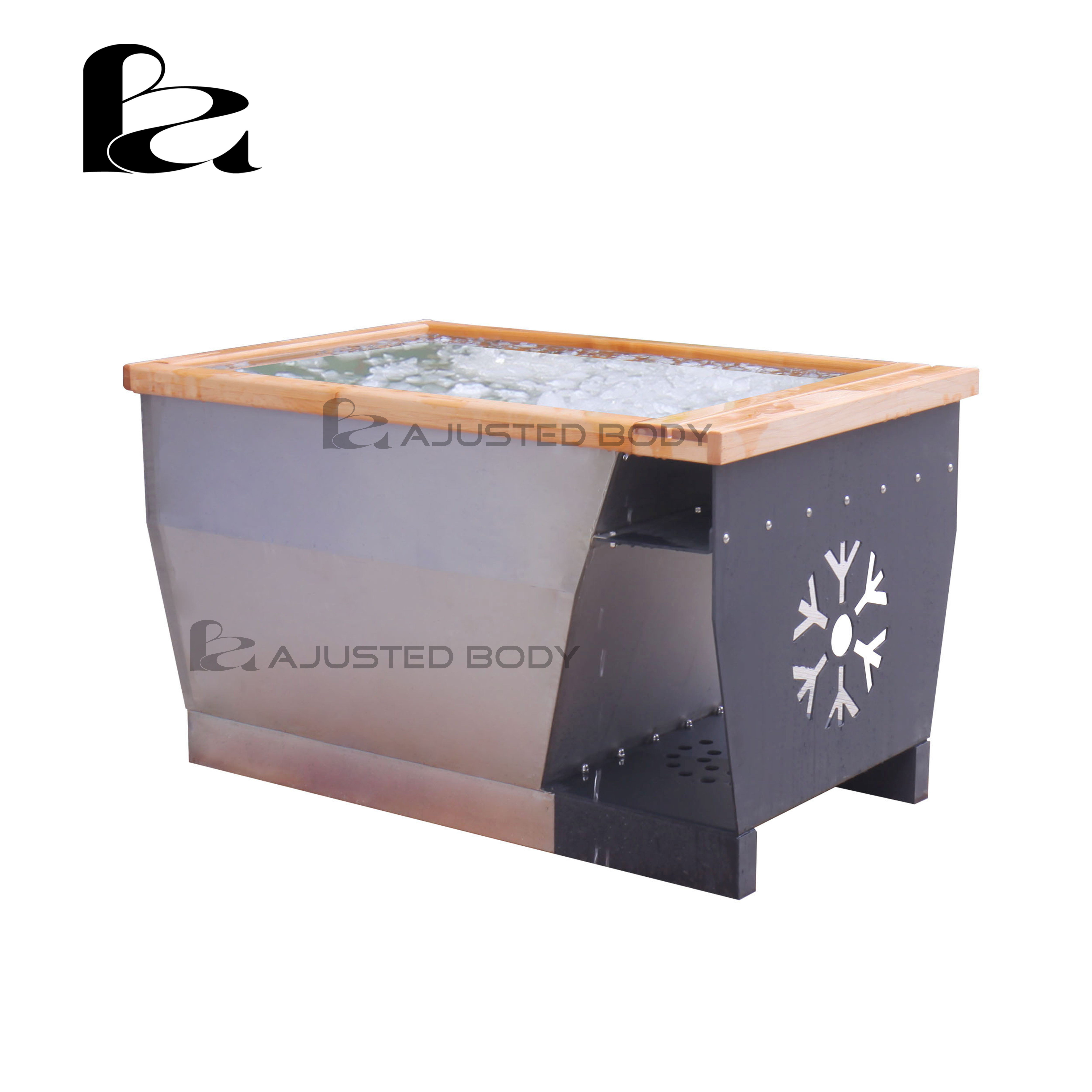 cold bathtub cold soak Ice barrel custom size with stainless steel liner light hot soak bathtub home commercial cold plunge pool