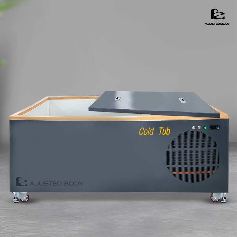 cold bathtub cold soak Ice barrel custom size with stainless steel liner light hot soak bathtub home commercial cold plunge pool