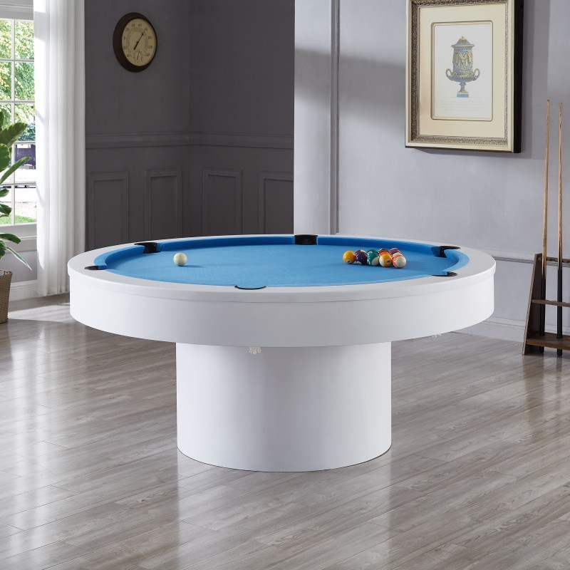 Factory wholesale high quality fashion design round multi-functional billiard table indoor entertainment pool table