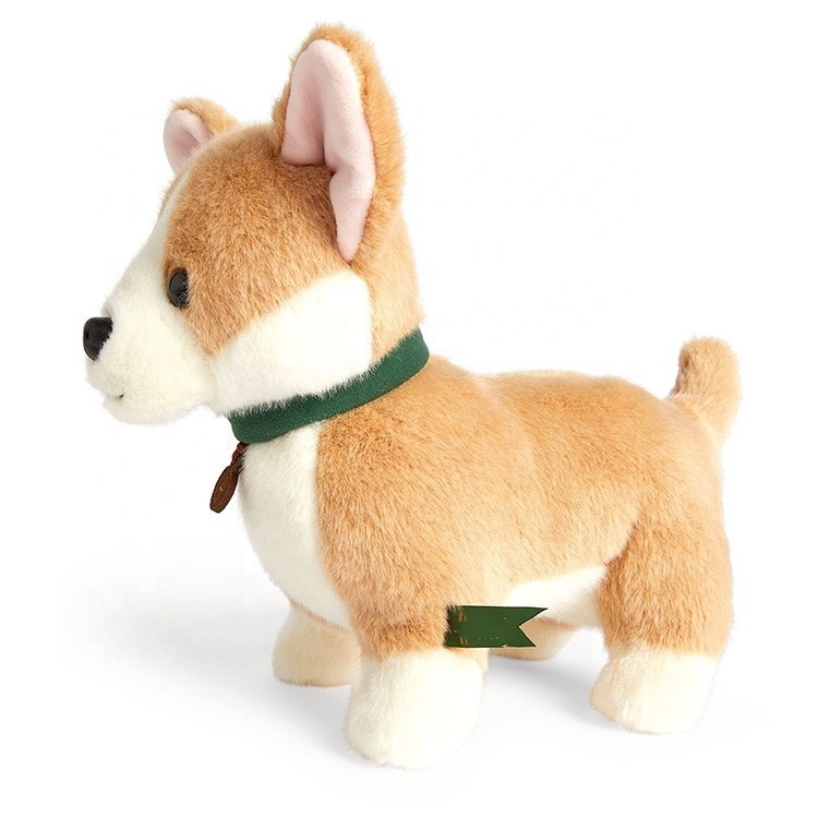 New China best quality Soft Corgi dog plush stuffed animal toy Corgi