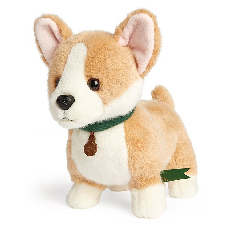 New China best quality Soft Corgi dog plush stuffed animal toy Corgi