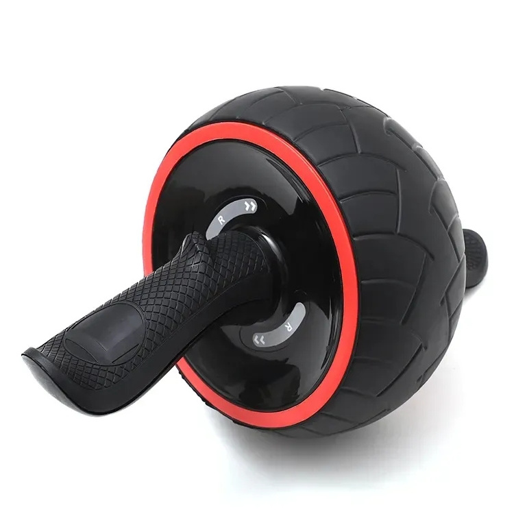 YIWU Hot Sale Fitness Equipment Gym Abs Muscle Training Abdominal Exercise Ab Wheel Roller with  Pad Knee Mat