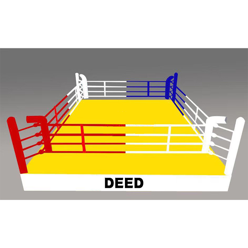 YIWU Custom Logo Size 6*6m Fighting Elevated Used Boxing/Mma Training Floor Boxing Ring