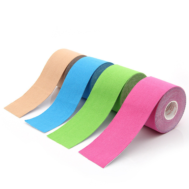 White athletic sports tape cotton design wrist bulk sticky wrap custom kinesiology athletic sports tape