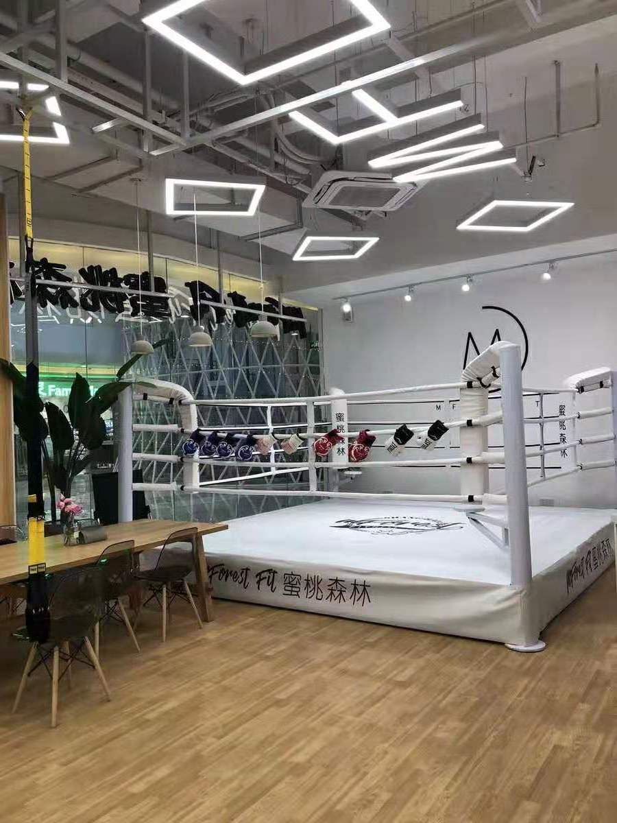 YIWU Custom Logo Size 6*6m Fighting Elevated Used Boxing/Mma Training Floor Boxing Ring