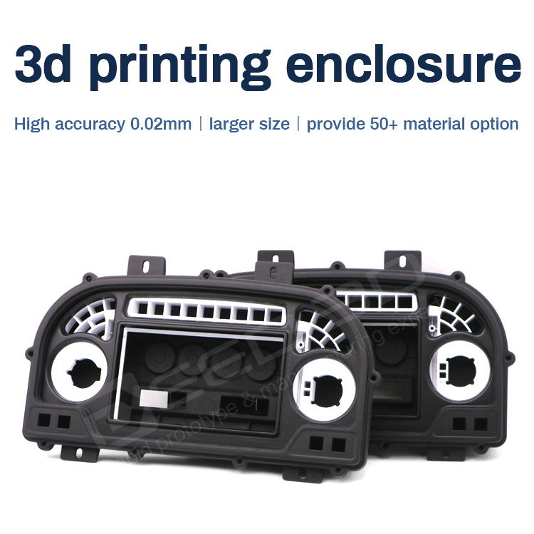 Customized 3d prototype ABS black plastic case parts 3d print service resin