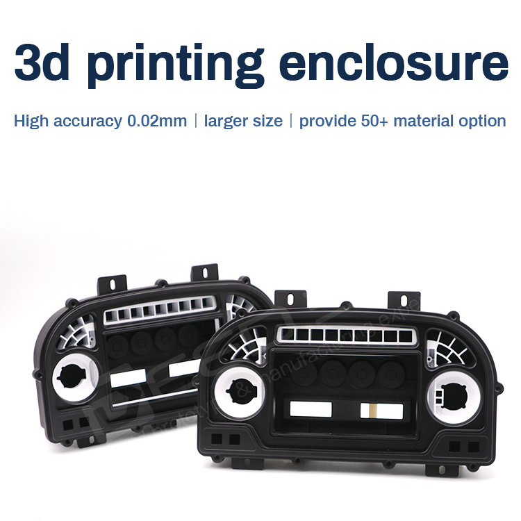 Customized 3d prototype ABS black plastic case parts 3d print service resin