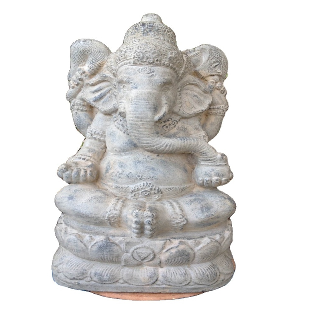 Deedgreat Marble Ganesh Stone Carving  Murti Hindu Gods Large Size Ganesha Indian Ganesh Bali Style Stone Statues Sculpture