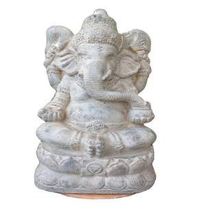 Deedgreat Marble Ganesh Stone Carving  Murti Hindu Gods Large Size Ganesha Indian Ganesh Bali Style Stone Statues Sculpture