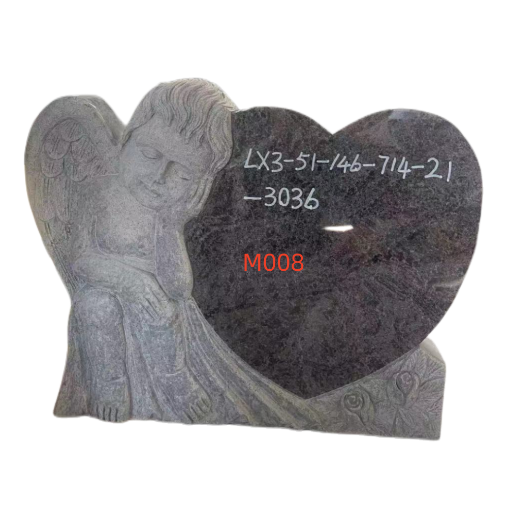 China Headstone Black Granite Grave Stone Cemetery Tombstones and Monuments Gravestone with Factory Price