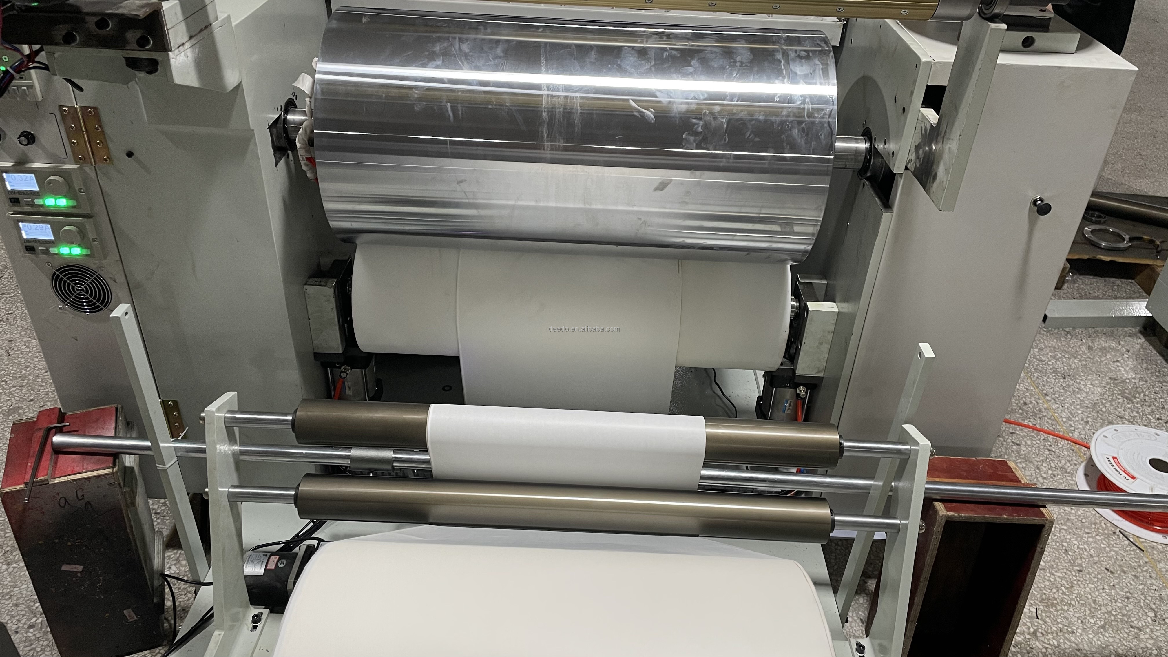 Non Woven Fabric Rolling and Cutting/ Slitting Machine Automatic Non Woven Roll Fabric Cutting Machine Non Woven Fabric Roll Sli