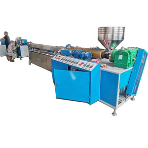 Three colors drinking plastic PLA straw making extruder machine tube pipe lollipop stick making machines