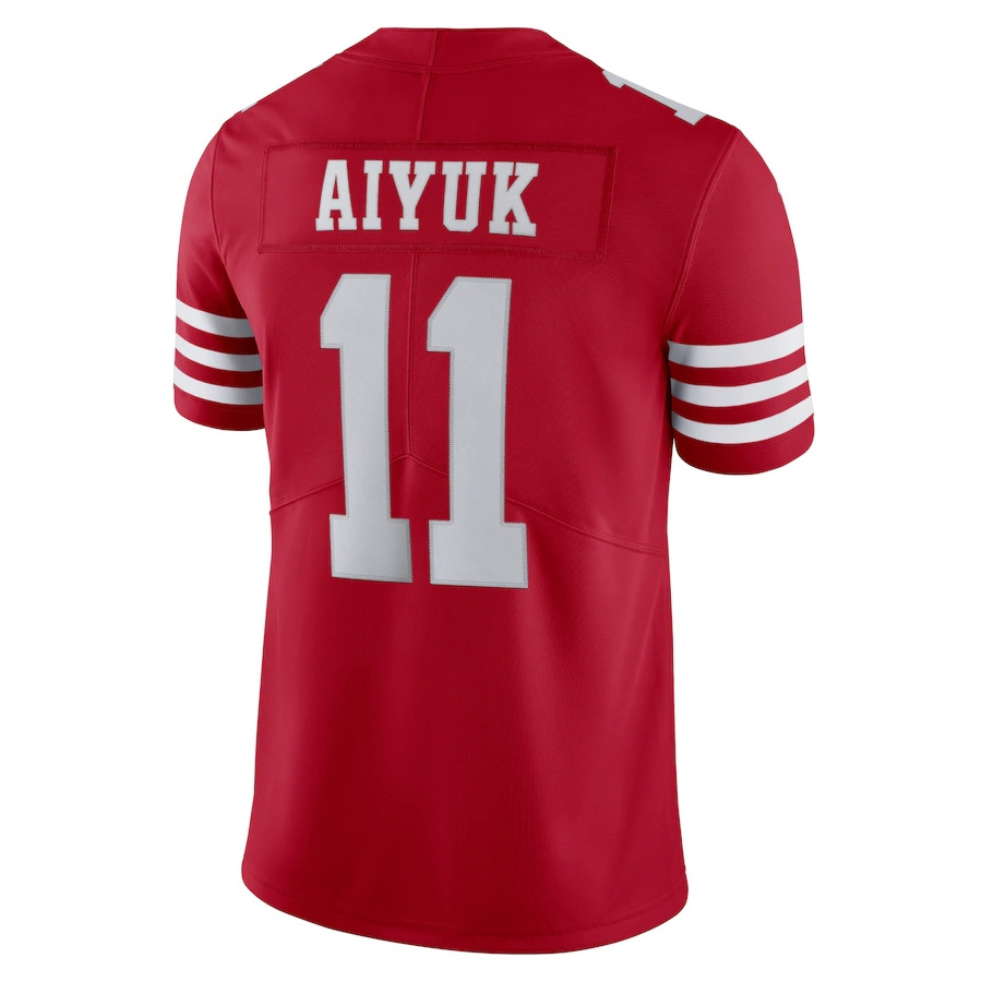 Top Quality Men Round Neck Casual Plain Quantity Loose Cotton American Football  San Francisco T-Shirt 32 Team 49ers Jersey