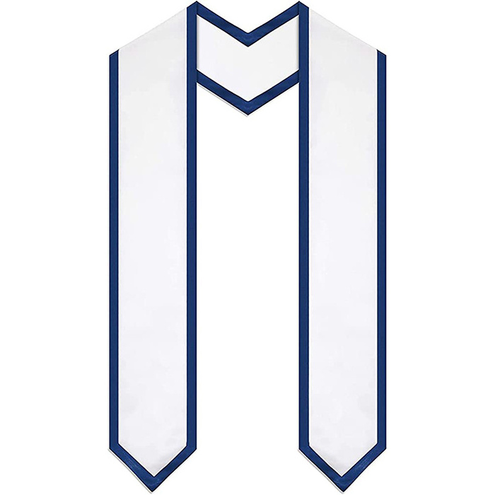 Plain Graduation Stole For Unisex Adults Sash 72