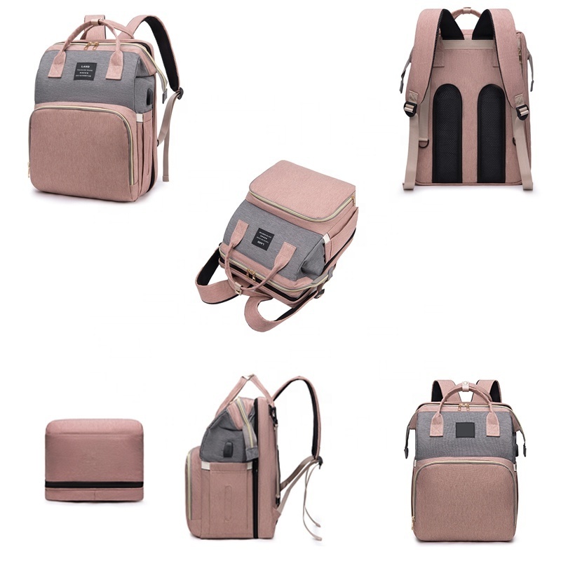 Foldable Storage Travel  Portable Western Mommy Bag Baby  Diaper Backpack Toy Organizer Mommy Bag With Large Capacity For Mommy