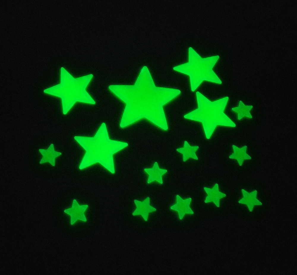 planet Stars Moon Glow in the Dark PP bedroomstickers Luminous Fluorescent Plastic Wall Stickers for kids